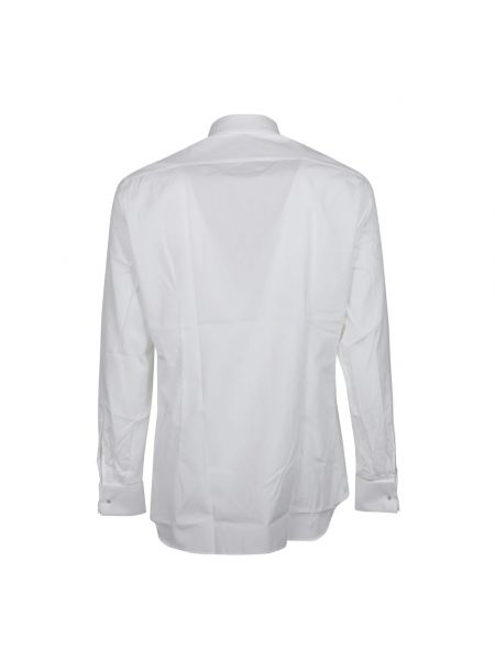 Koszula z długim rękawem klasyczna Lardini biała
