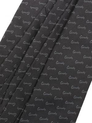Jacquard seiden krawatte Givenchy grau