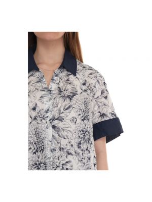 Camisa de lino de flores con estampado Pennyblack blanco