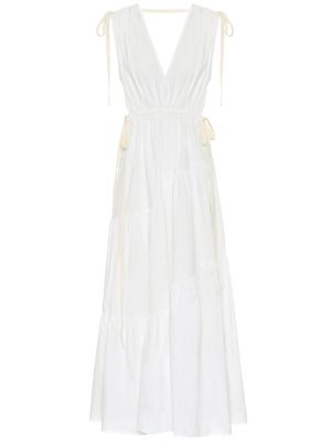 Памучна макси рокля Lee Mathews бяло