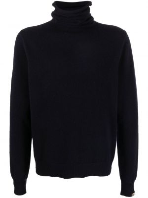 Hög krage kaschmir tröja Extreme Cashmere blå