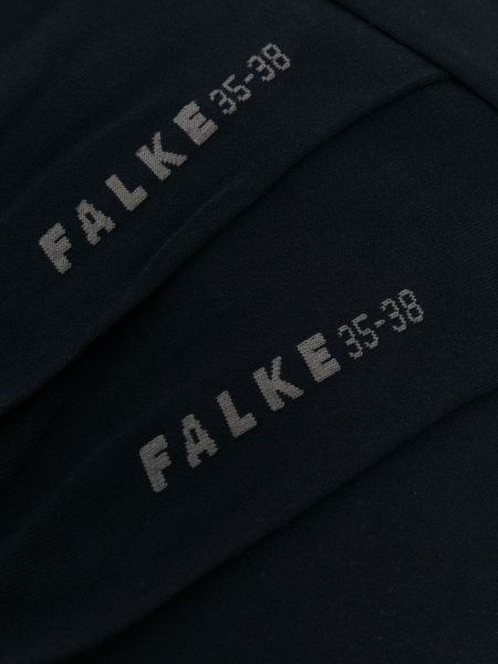 Bavlněné ponožky s potiskem Falke modré