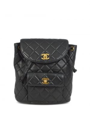 Prošívaný batoh Chanel Pre-owned černý