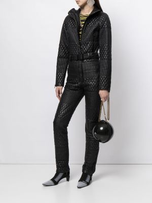 Chaqueta acolchada con estampado de rombos Chanel Pre-owned negro