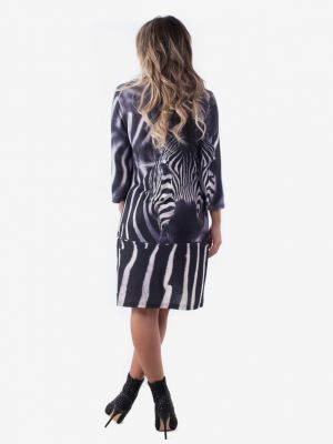 Kleid mit zebra-muster Culito From Spain schwarz