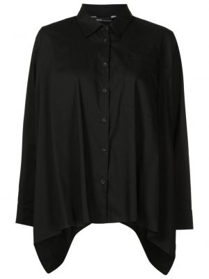Černá drapovaná košile Uma | Raquel Davidowicz