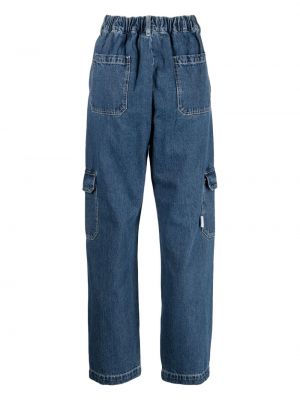 Jeansy skinny z wysoką talią :chocoolate niebieskie
