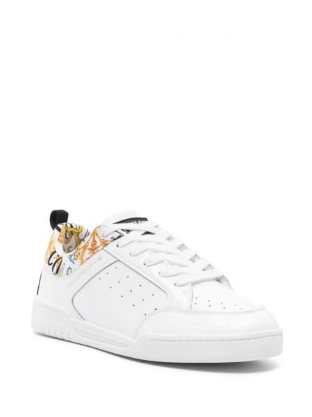 Leder sneaker Versace Jeans Couture weiß