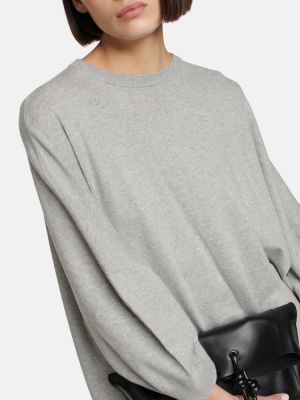 Bavlnené kašmírové dlouhé šaty Extreme Cashmere sivá