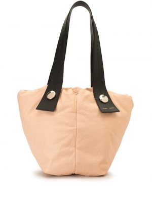 Lær shoppingbag Proenza Schouler rosa