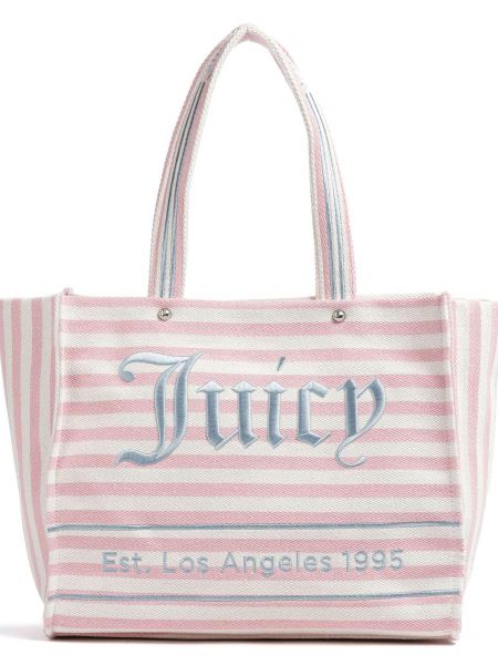 Розовая хлопковая сумка шоппер Juicy Couture