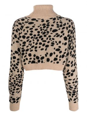 Pullover mit print mit leopardenmuster Semicouture