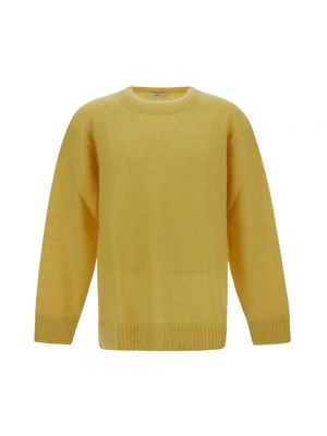 Dzianinowy sweter Closed żółty
