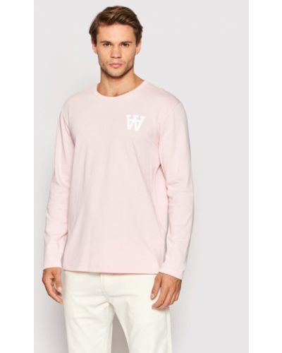 Μακρυμάνικη μπλούζα Wood Wood ροζ