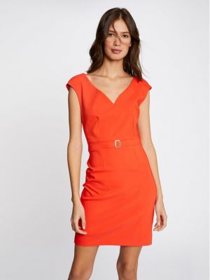 Коктейлна рокля slim Morgan оранжево