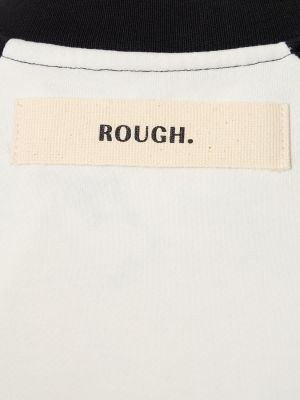 Памучна тениска Rough. бяло