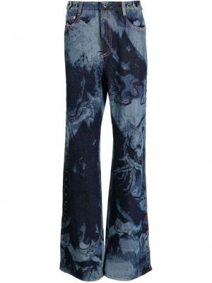 Jeans con borchie Feng Chen Wang blu