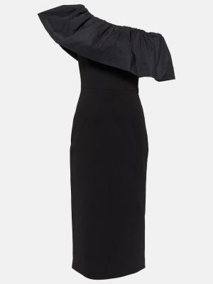 Платье миди из крепа Rebecca Vallance черное