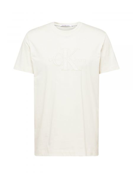 Marškinėliai Calvin Klein Jeans balta