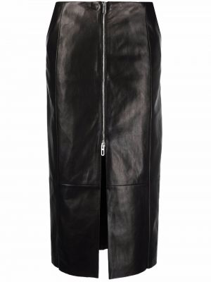 Pieštuko formos sijonas su užtrauktuku Drome juoda