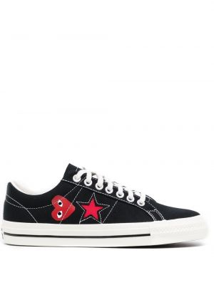 Sneakerși cu stele Comme Des Garçons Play X Converse