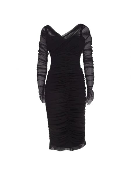 Sukienka z siateczką Dolce & Gabbana Pre-owned czarna