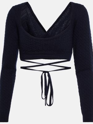 Maglione di lana di cachemire Patou nero