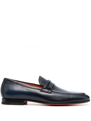 Loafers med slip-on Santoni blå