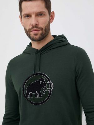 Pulover s kapuco Mammut zelena