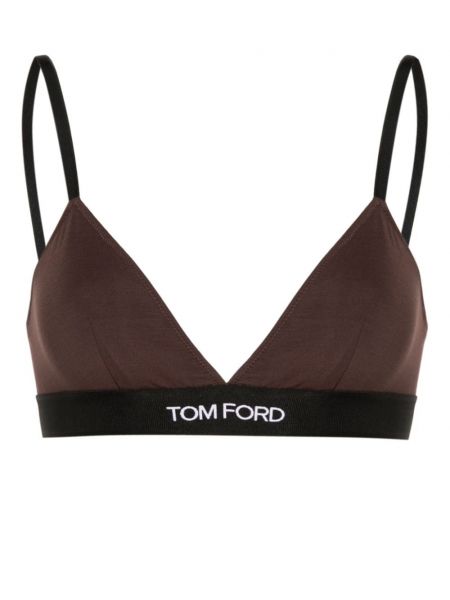 Jacquard trekant bh Tom Ford brun