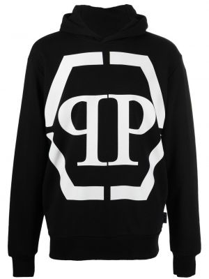 Hoodie Philipp Plein svart