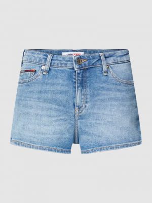Szorty jeansowe skinny fit z kieszeniami Tommy Jeans niebieskie