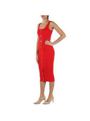 Sukienka z wiskozy Michael Kors czerwona