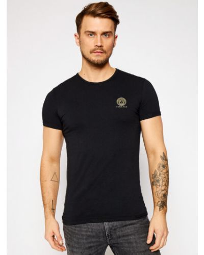 T-shirt slim Versace noir
