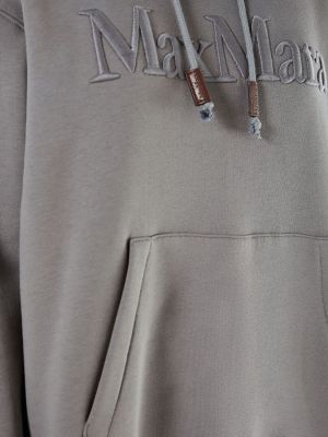 Jersey de algodón con capucha de tela jersey 's Max Mara gris