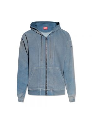 Reflektierender hoodie Diesel blau