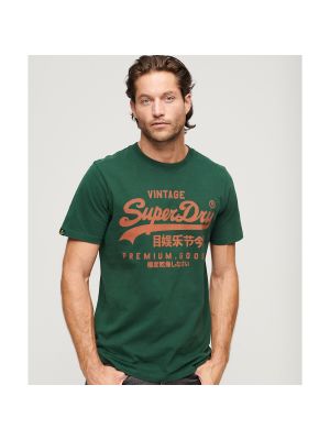 Camiseta con estampado de cuello redondo Superdry