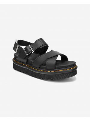 Kožené sandály Dr. Martens černé