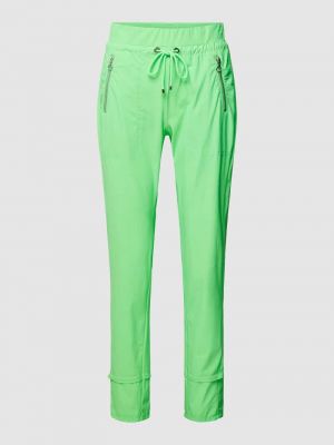 Zielone spodnie sportowe Mac