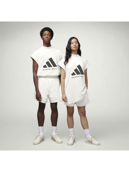 Koszulka bez rękawów Adidas biała