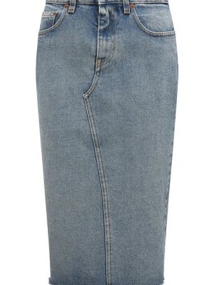 Голубая джинсовая юбка Mm6