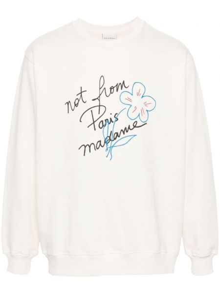 Sweatshirt aus baumwoll mit print Drôle De Monsieur beige