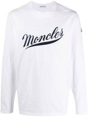 Långärmad t-shirt Moncler vit