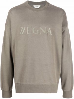 Trykt sweatshirt Zegna grønn