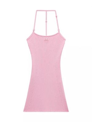 Платье мини Courrèges розовое
