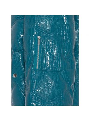 Chaqueta de cuero de cuero sintético Rotate Birger Christensen azul