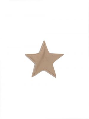 Rožinio aukso auskarai su žvaigždės raštu Kismet By Milka