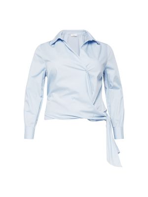 Bluză cu guler Guido Maria Kretschmer Curvy Collection albastru