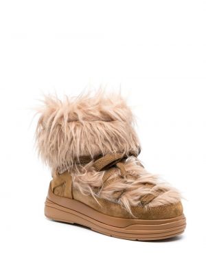 Sněžné boty Moncler hnědé