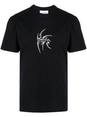 Памучна тениска с принт Han Kjøbenhavn черно
